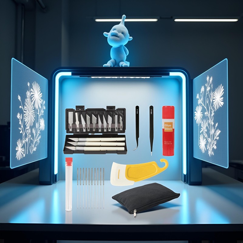 3D Printer Accessories 123 with Tool Bag for 3D Printer