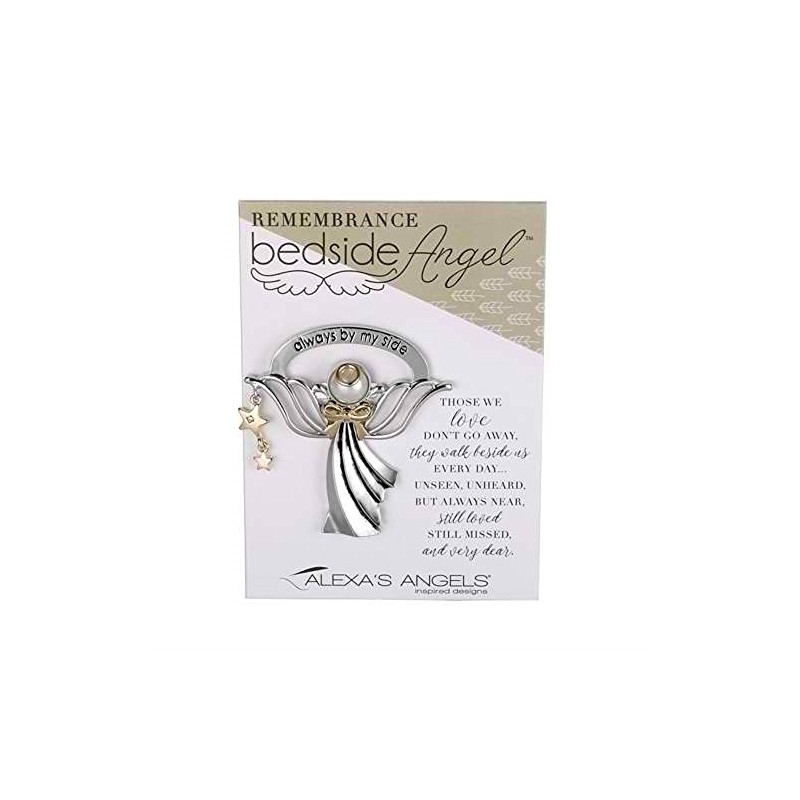 Always By My Side Angel Silver Tone 2 x 2.5
