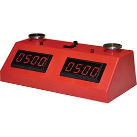ZMart Fun II Digital Chess Clock with Colored Case - RED/RED