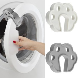LZZEM 2pack Washing Machine Door Prop Front Load Washer Door Holder for Proper Ventilation & Drying Gray and White Washer Door Stopper Accessories Childproof Door Finger Protector for Kids