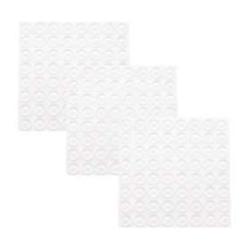 Wuyituart 192 Pcs Cabinet Bumper Dots Clear Soft Self Adhesive Rubber Bumpers Cylindrical Sticky Pads