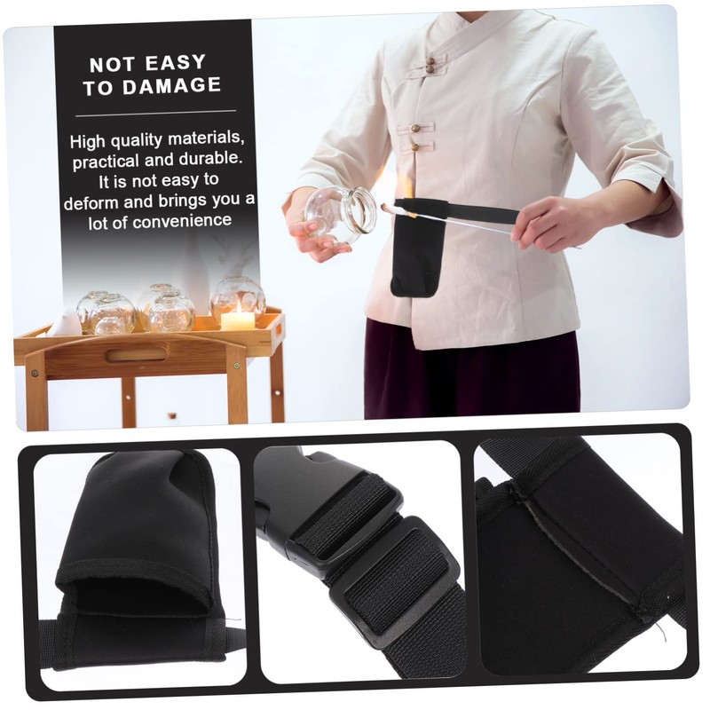 VICASKY 1Pc Portable Masseur Essential Oil Bottle Storage Waist Pouch