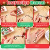 Tondiamo 2823 Pcs Christmas Bead Keychain DIY Craft Making Kit