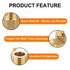 QUARKZMAN Brass Tee Pipe Fitting, 1/4" x 1/4" x 1/4"