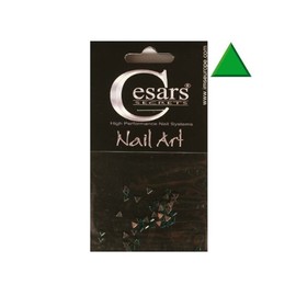 Cesars Nail Art Triangle Green