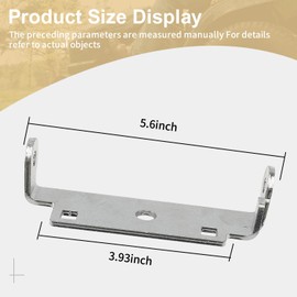 BERPSE M155988 Mower Deck Parts Hinge Compatible with Jo-hnDeere 42" Deck Tractor Lawn, Fits Model L105 L107 - Use Metal