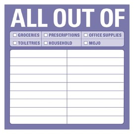All Out of: Sticky Note