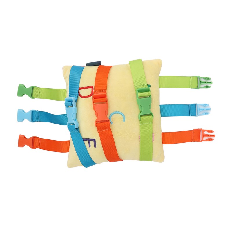 Elderly Dementia Pillow Buckle Release Colorful Straps Calming Comforting Sensory