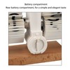Flip Desk Clock Auto Mechanical Flip 12H AM PM Wood