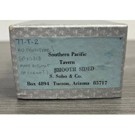S. Soho & Co. HO Brass Tavern Car Smooth Sided Southern Pacific NOS!