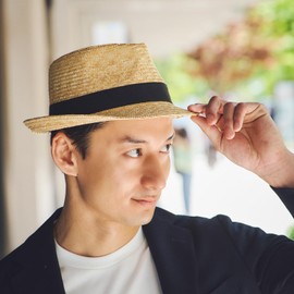 (Tanaka Hat) NOAH UKH005 Made in Japan Straw Medium Folding Hat / 0.3 - 0.4 inches (9 - 10 mm) (Straw Hat, Men's, Large Size, Straw, UV Protection, Sun Protection, Sunshade, Kasukabe Gift, Birthday,