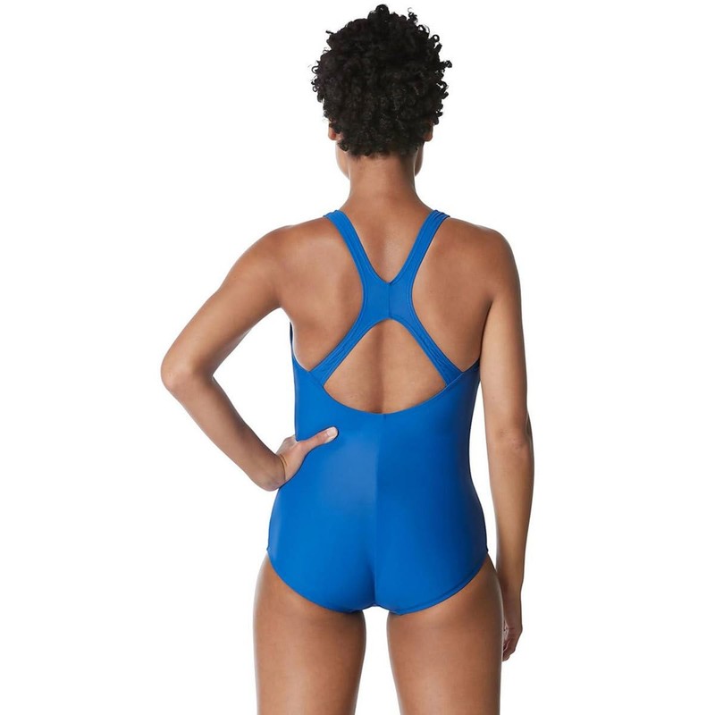 Speedo Solid Ultraback Moderate - Blue, 12