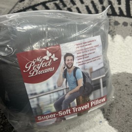My Perfect Dreams, Super Soft, Grey Travel, Pillow Memory Foam Reduces Aches