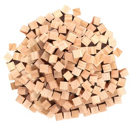Small Wooden Cubes, 500 Pcs 10mm/0.39 Inch Wooden Blocks for CraftsWood Blocks, Unfinished Square Wood Cubes, Natural Solid Wood Square Block for Carving Puzzle Making DIY Projects Decoration