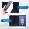 Passport Holder with RFID Blocking, Premium PU Leather Travel Passport