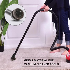 Vacuum Brushes 6PC, 1.26inch Horse Hair Vacuum Attachment, 5.9inch Vacuum Floor Brushes Vacuum Cleaner with 1-1/4 Inch to 1-3/8 inch Adapter, Vacuum Head Brushes Replacement for Household Cleaning