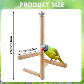 Parrot Perches Bird Paw Grinding Stick Wooden Bird Perch Stand Set with 4 Wood Stick Stands Ladder,Budgie Perch Budgie Toys for Bird Budgie Cockatiel Parakeets Play Jumping Rest Birdcage Accessories