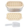 Ice Cube Tray with Lid Bin 2 Layer Ice Trays