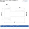VARIOSAN Hose Nozzle 14214, 3/4 Inch Male x 3/4 Inch