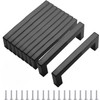 Fiabgum 5 Inch Drawer Handles Kitchen Cabinet Handles Black Drawer