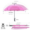 RUMBRELLA 55/62 Inch UV Golf Umbrella Large Oversize Double Canopy