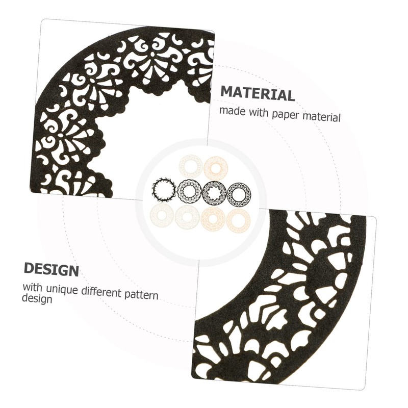 jojofuny 1set DIY Scrapbook of Unique Lace Cut Outs for