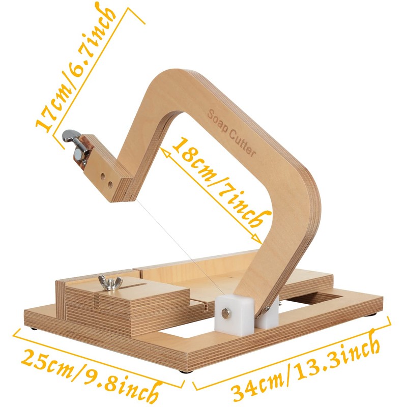 Wooden Wire Soap Cutter, Adjustable Wire Soap Slicer Cutting Tool