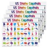 USA State Capitals Educational Posters for Kids – Classroom and