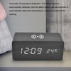 Digital Alarm Clock Wireless Charging Automatic Temperature Detection Safe Stable