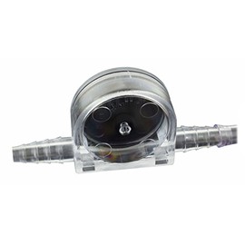 Flow Indicator Laboratory Quality LiquiMobil Made of Styrene Acrylonitrile (SAN) in Black for 6 to 11 mm Inner Diameter Hoses