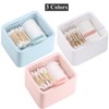 Tecbeauty Large Qtips Holder - 2 Grids Cotton Swabs Dispenser