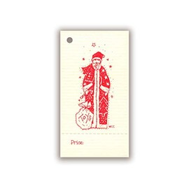 100 Old World Santa Price Tags & 100 Cut Strings for Crafts & Gifts. 1-3/8"x2-3/4" Personalize & Price Your Merchandise. Christmas Tags. Holiday Tags.