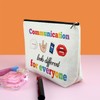 Gfhzdmf Funny Speech Therapist Gift Slp Makeup Bag Appreciation Gifts
