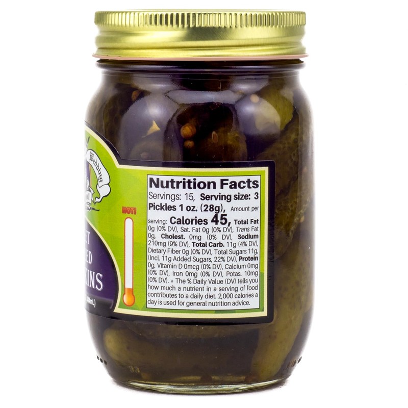 Amish Wedding Sweet Pickled Gherkins 15oz (Pack of 2)