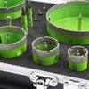 Diamond Hole Saw Kit, 16PCS Tile Hole Saw Kit 6/8/10/25/35/50/65/100+20mm