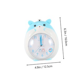 ULTECHNOVO Multifunctional Hamster Alarm Clock with Night Light Silent Non Ticking Bedside Clock for Snooze Function Automatic Shut Off Cute Cartoon Design for Bedroom