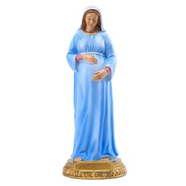zalati Statue Virgin Mary Sculpture Pregnancy Statue Religious Resin Crafts Ornaments for Catholic Religious Garden, Home Decoration