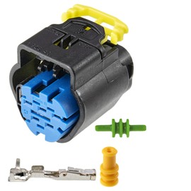 Ballenger Motorsports - 5 Way Trapezoidal Connector Plug Replacement for Bosch Pressure Sensor Combined PST-F 1 (Connector Kit Only)