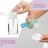 Push Down Pump Dispenser, 3.4oz Clear Pump Bottles with Alcohol,
