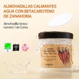  Carrot Carotene Toner Pad Hidratante Calmante 60uds