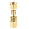 sourcing map Compression Tube Fitting G1/4 Female Thread x 10mm
