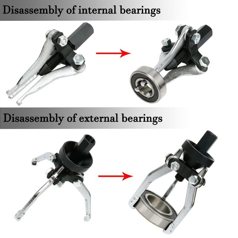 ReluxGo 3 Jaw Gear Bearing Slide Hammer Puller Set, Universal