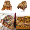 Red Sunflower Throw Blanket with Fringe Boho Throw Blankets Recliner