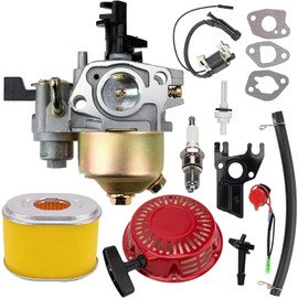Kits de afinación de carburador GX160 GX200 para Honda GX120 GX140 GX 160 5HP 5.5HP 6.5HP, kit de reconstrucción con arranque de retroceso + bobina de encendido + filtro de aire, reemplazo de