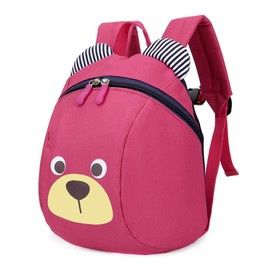 MOTOLIMO Children's Backpack Anti-Lost Children's Backpack Mini Bear School Bag for Baby Boys Girls Toddlers 1-3 Years (Rose Red), rose red