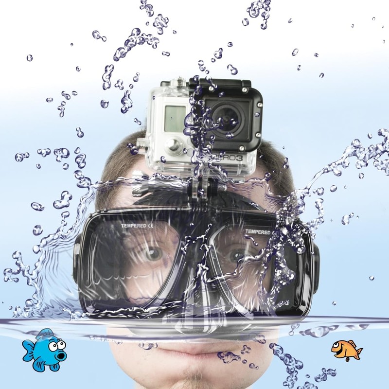Mantona Diving Goggles with Mount for GoPro Hero 11 10