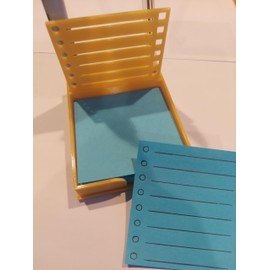 Sticky Note Holder w/Stencil (Yellow)