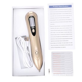 LCD Screen Spot Removal Pen USB Freckle Spot Mole Tattoo Removal Pen Skin Repair Gold