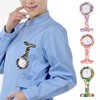 Boolavard® TM 3pcs Blumen-Silikon-Krankenschwester-Uhr-Arzt Sanitäter Tunika Brosche Fob medizinische Uhr,