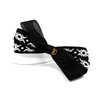 Burnaby black white chiffon pattern hairpin 10cm / 버나비 블랙